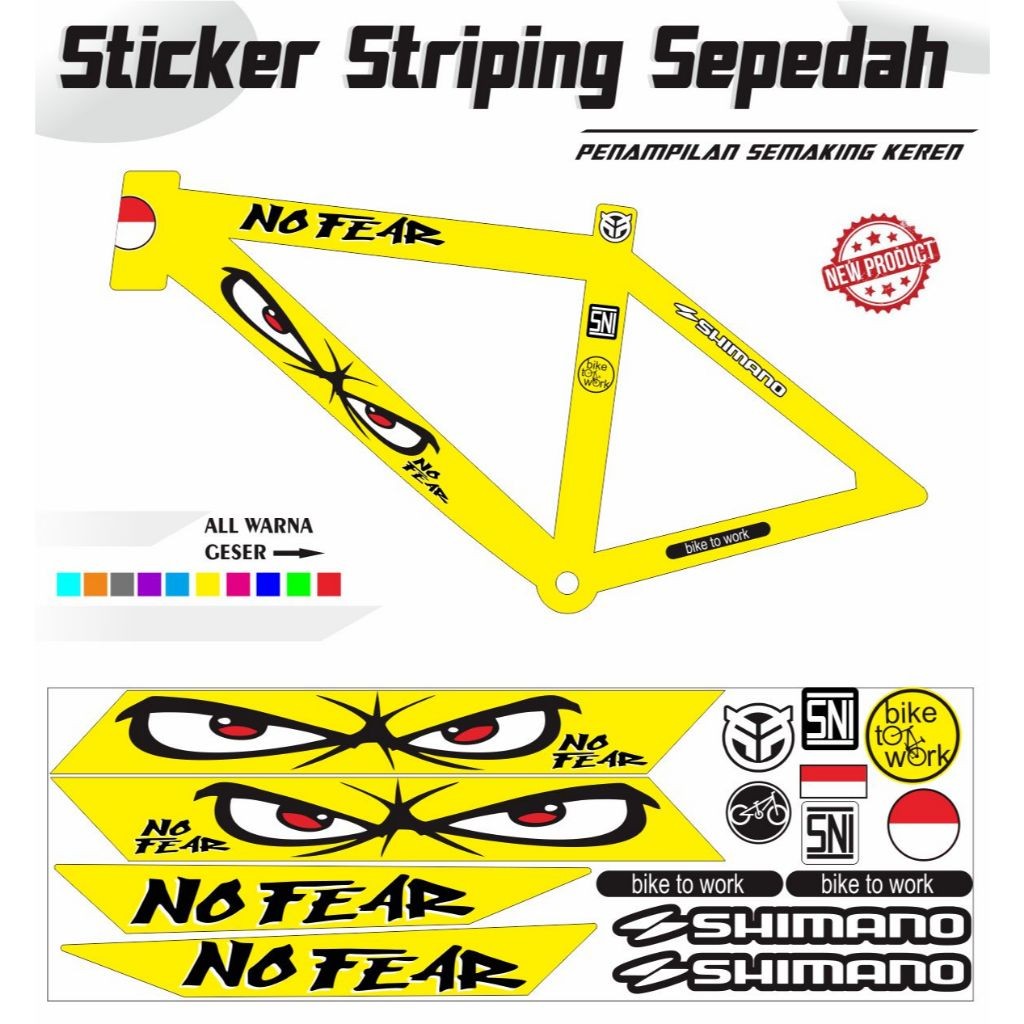 STIKER SEPEDAH BMX / STIKER DECAL ALL SEPEDAH MOTIF KEREN STIKER SEPEDAH