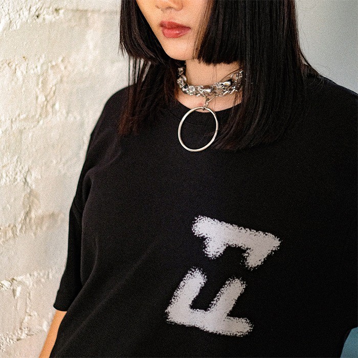 Yezzo Silver Iconic Tee S/S Black Tshirt