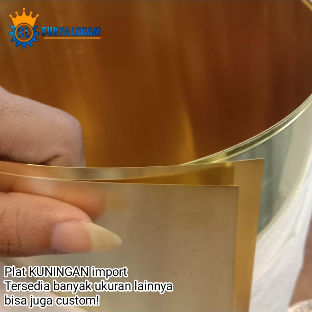 Plat Kuningan 5mm x 200mm x 300mm