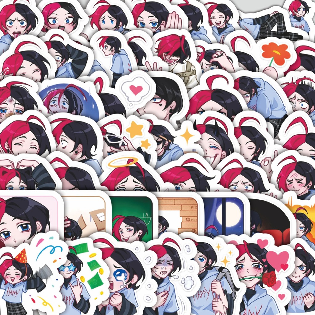 

Stiker Cutting Pack Stiker Kartun Schollboy Chic Isi 100Pcs Series Aesthetic Lucu Keren Untuk Koper Bahan Vynil