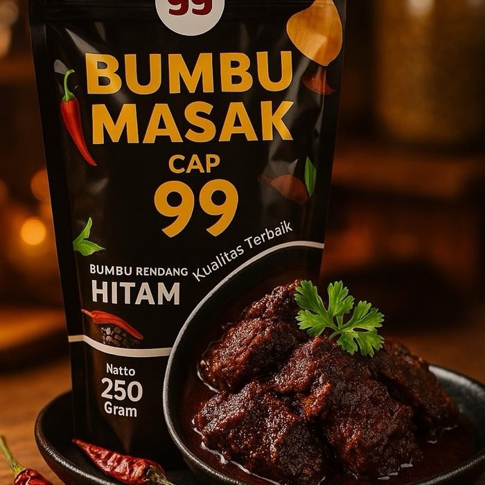 

Bumbu Rendang hitam Cap 99 250gram