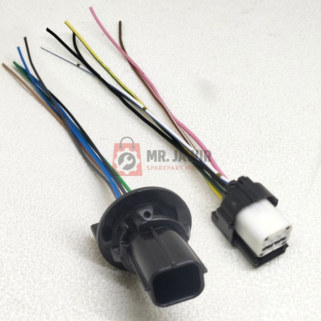 SOCKET KABEL HEADLAMP LAMPU DEPAN HONDA BEAT LED NEW SCOOPY ADV GENIO ORIGINAL / SOKET KABEL MOTOR