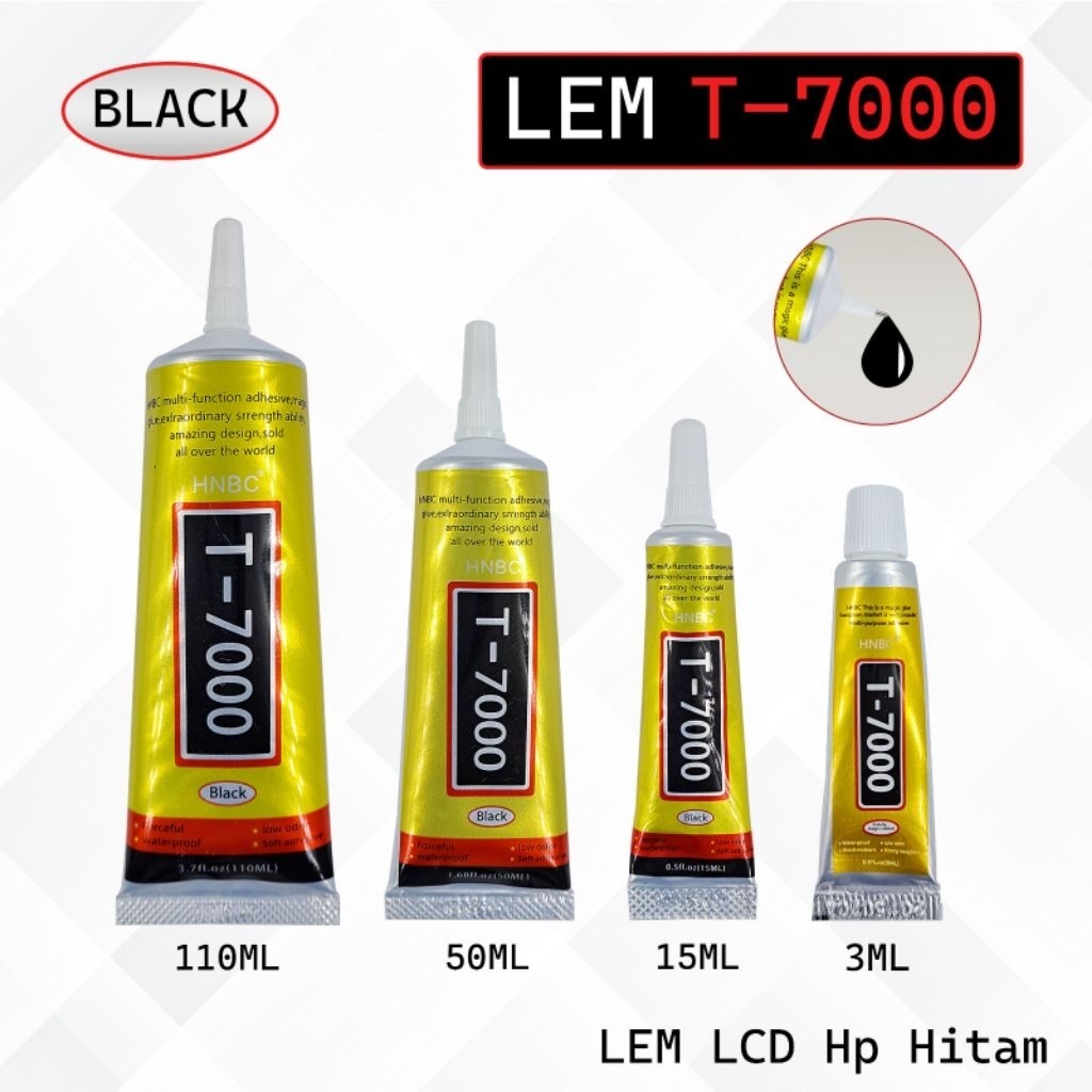 

Lem Lcd Touchscreen T7000 15ML / 50ML / 110MLLEM LCD HP T-7000 (BLACK) MULTIGUNA 110ML/50ML/15ML
