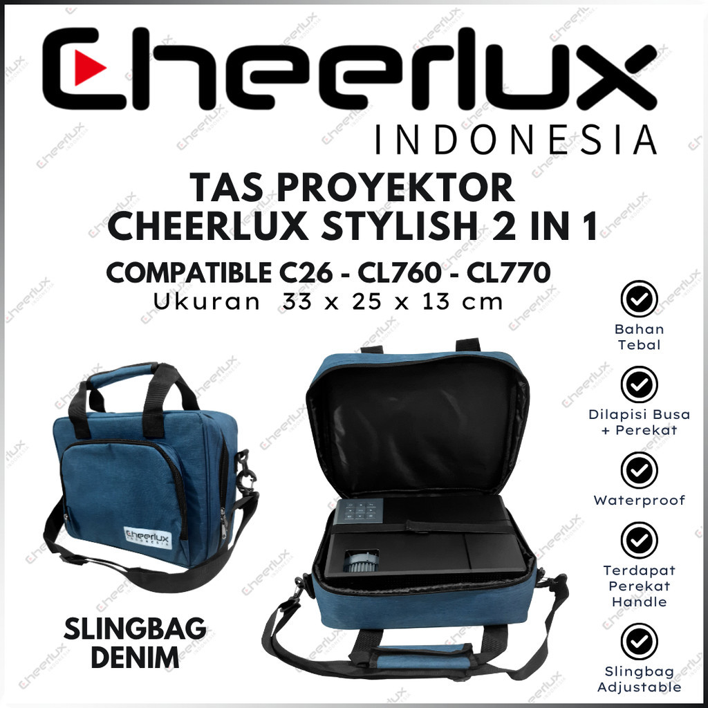 Tas Proyektor Cheerlux CL770 | Cheerlux Indonesia Bag Projector Cheerlux CL770 / Handcarry & Slingba