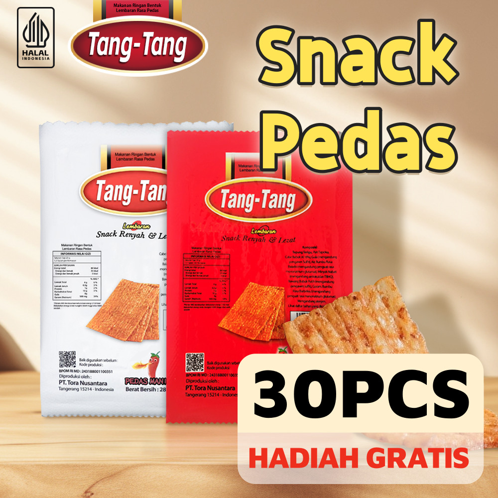 

30 Pcs Snack Rasa Pedas Manis Termurah Halal Dengan Rasa Pedas Spicy Strips Cemilan Snack Pedas Renceng