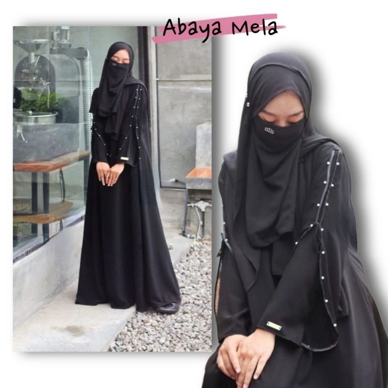 Abaya Remaja Hitam Jetblack Premium S-XXL