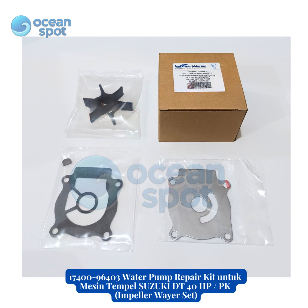 17400-96403 Water Pump Repair Kit untuk Mesin Tempel SUZUKI DT 40 HP / PK (Impeller Wayer Set) ( oce