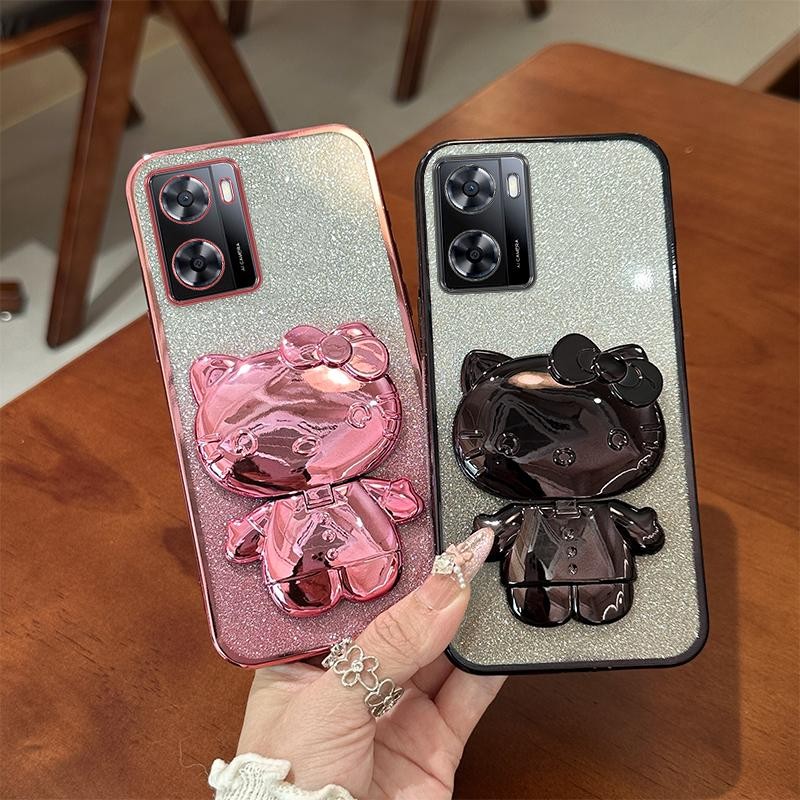 SoftCase HP Silikon Case Untuk OPPO A77s OPPOA77s CPH2473 Casing Berkilau Berlapis Handphone Phone C