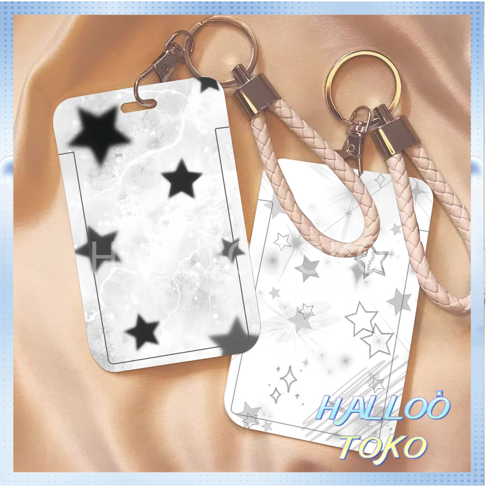 

ID CARD HOLDER MOTIF KAWAII TEMPAT KARTU PHOTOCARD PHOTO CARD Pelindung + Bintang Sederhana