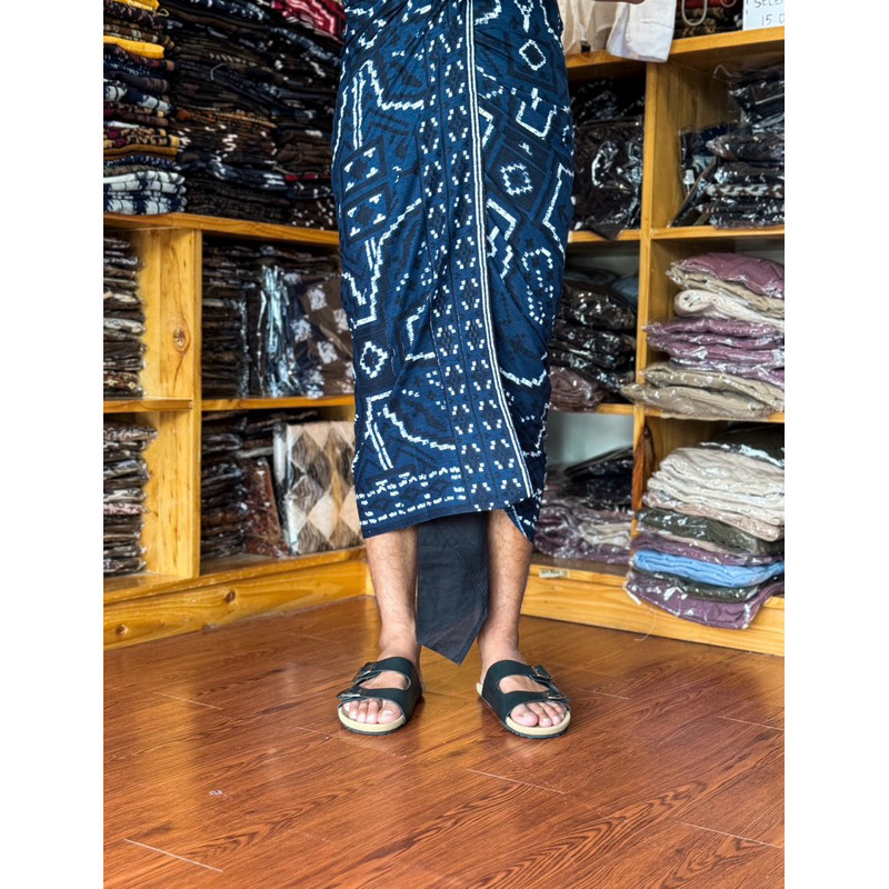_% TRC %_ COD Saput batik indigo print KLASIK VIRAL || Batik tulis || BATIK BALI ZU-3