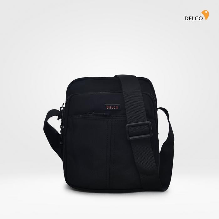 ORIGINAL Tas Pria Delco by Elizabeth Sling Bag 0716-0795 - Black