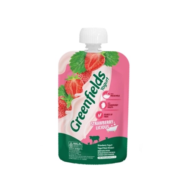 

GREENFIELDS KIDS YOGURT POUCH STRAWBERRY 110 GR