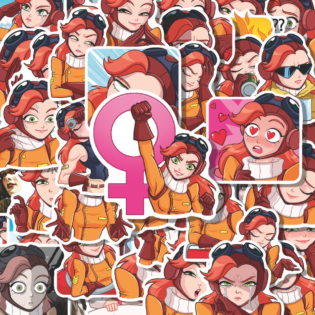 

100PCS Lucu Stiker Beautiful Girls Amelie Stiker Aesthetic Stiker Anti Air Stikers Berperekat Waterproof sticker decal buat Motor Helm Buku Journal Koper Casing HP Laptop Botol Minum Hadiah anak