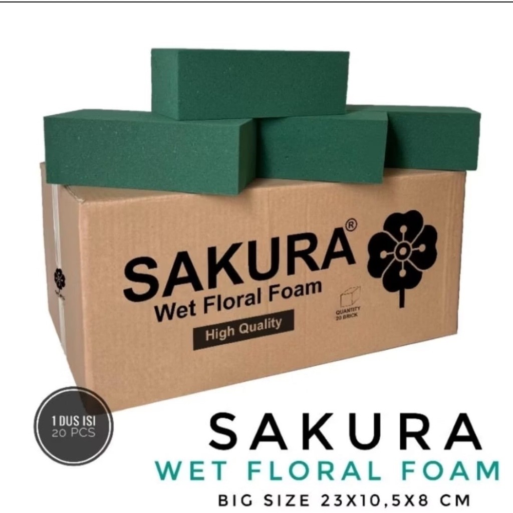 ECER Floral Foam Basah / Floral Foam /Busa bunga basah