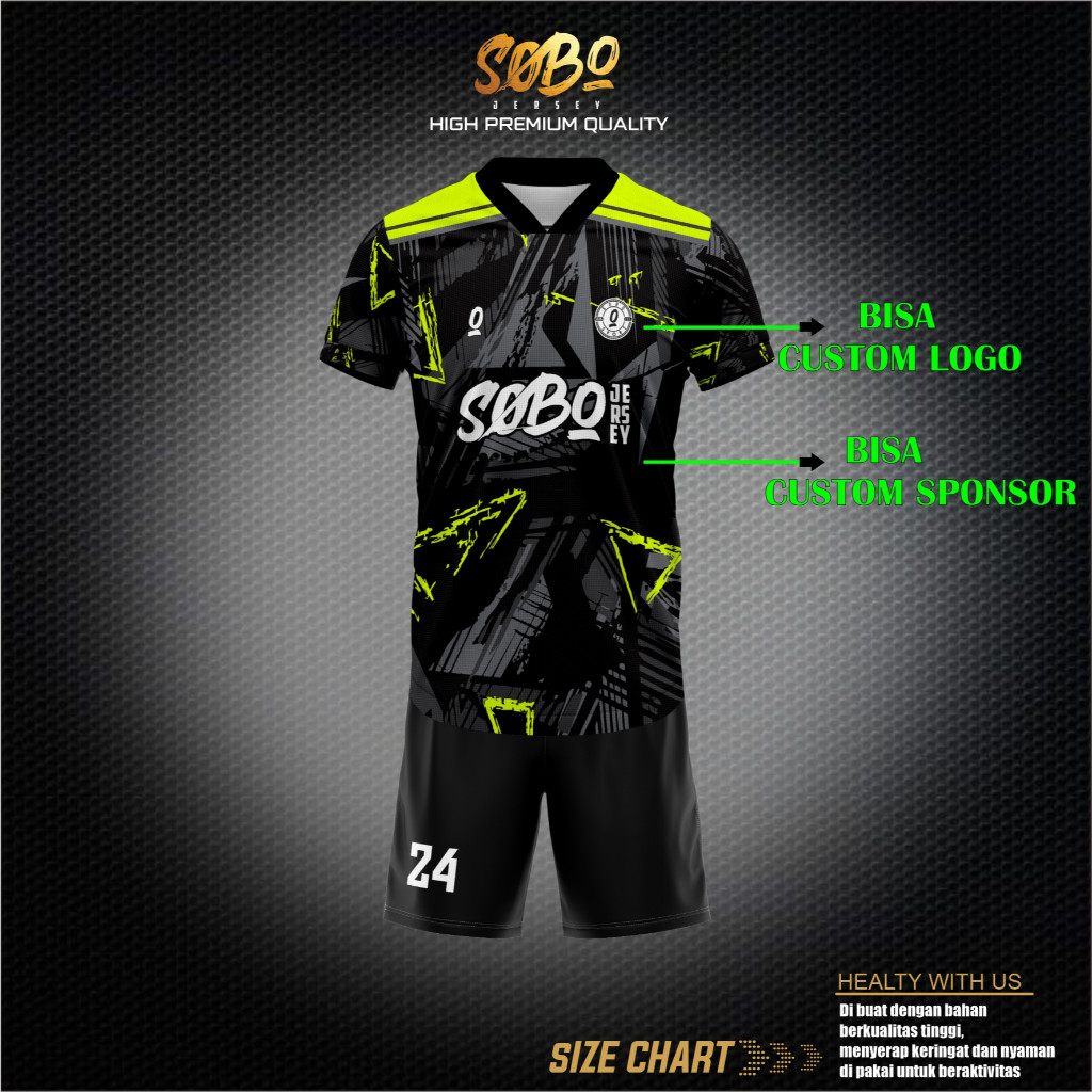Jersey Sepak Bola | Jersey Futsal | Jersey Voli Custom Free Name Set