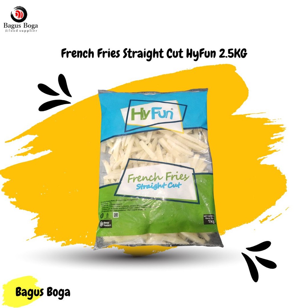 

French Fries HyFun Straight Cut 2.5 KG