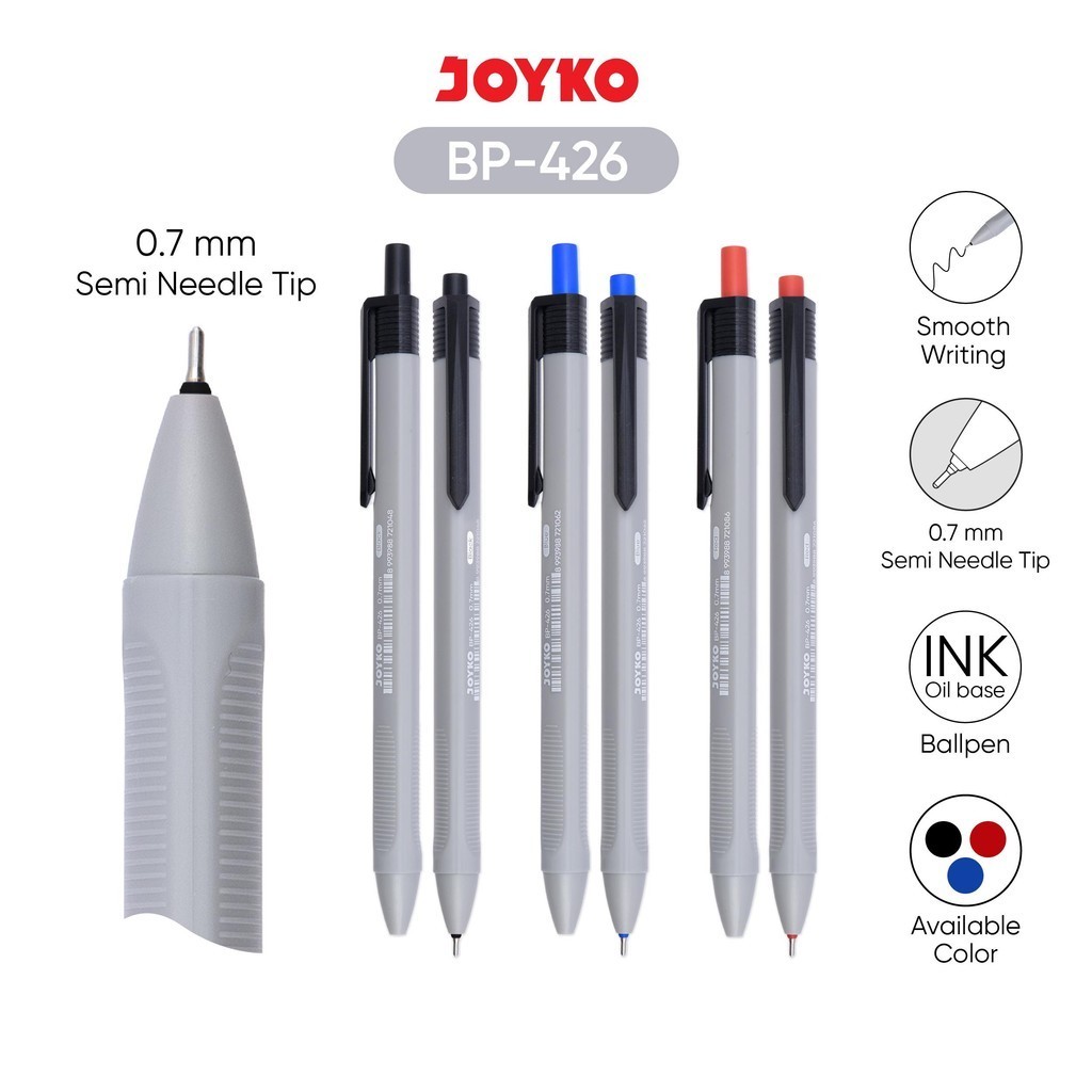 

(12pc) JOYKO Ball Pen Pulpen Pena BP-426 0.7 mm bullpen ballpen CETEK KLIK