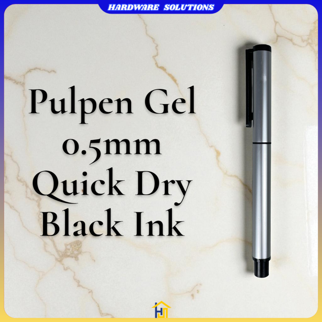 Kaco Pena Pulpen Gel 0.5mm TUBE Roller Quick Dry Black Ink 1 PCS - K80