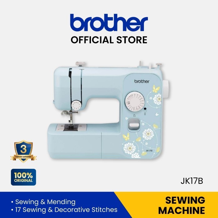 Mesin Jahit Brother Jk17b / Jk-17b Portable Multifungsi - Original