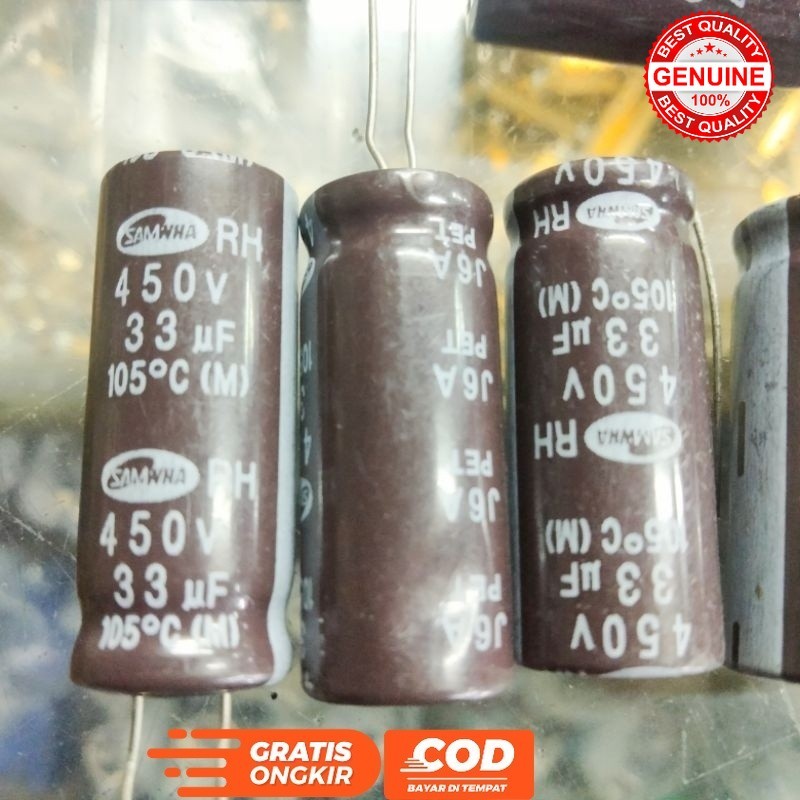 ELCO 33 UF 450 VOLT ELKO 33UF 450V SAMWA ORIGINAL