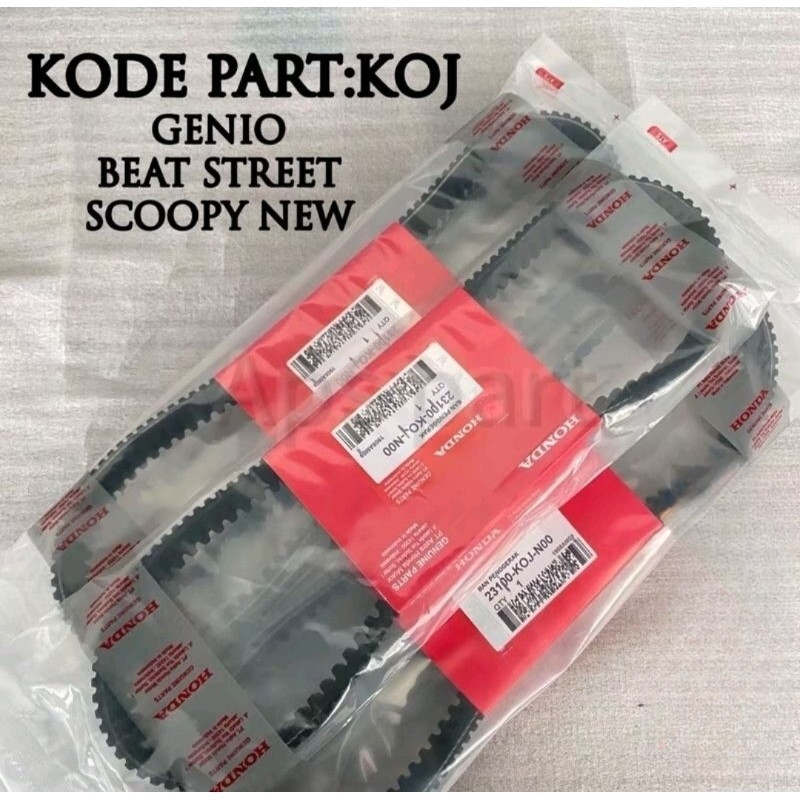 Vanbelt K0J  Honda - Vanbelt V-Belt Assy Genio, Beat Street, Scoopy (2019-2022)