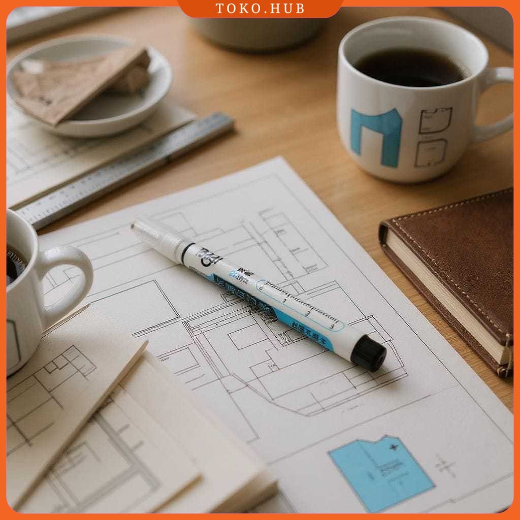 

Toddi Spidol Permanen Mata Pena Long Nib Permanent Marker - 323