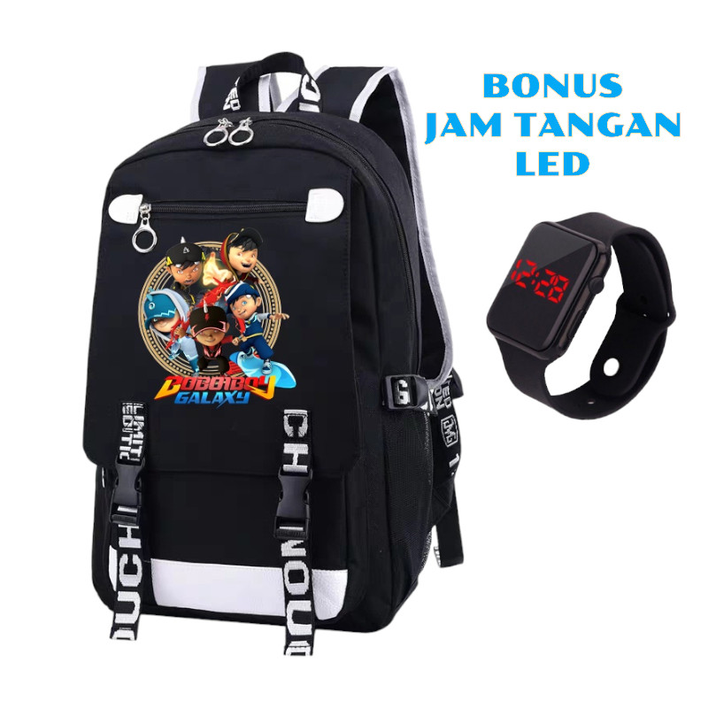 ABS_BAGS - Tas Boboiboy Galaxy Ransel Sekolah Anak Laki Laki Perempuan TK SD Terbaru Kartun Animasi