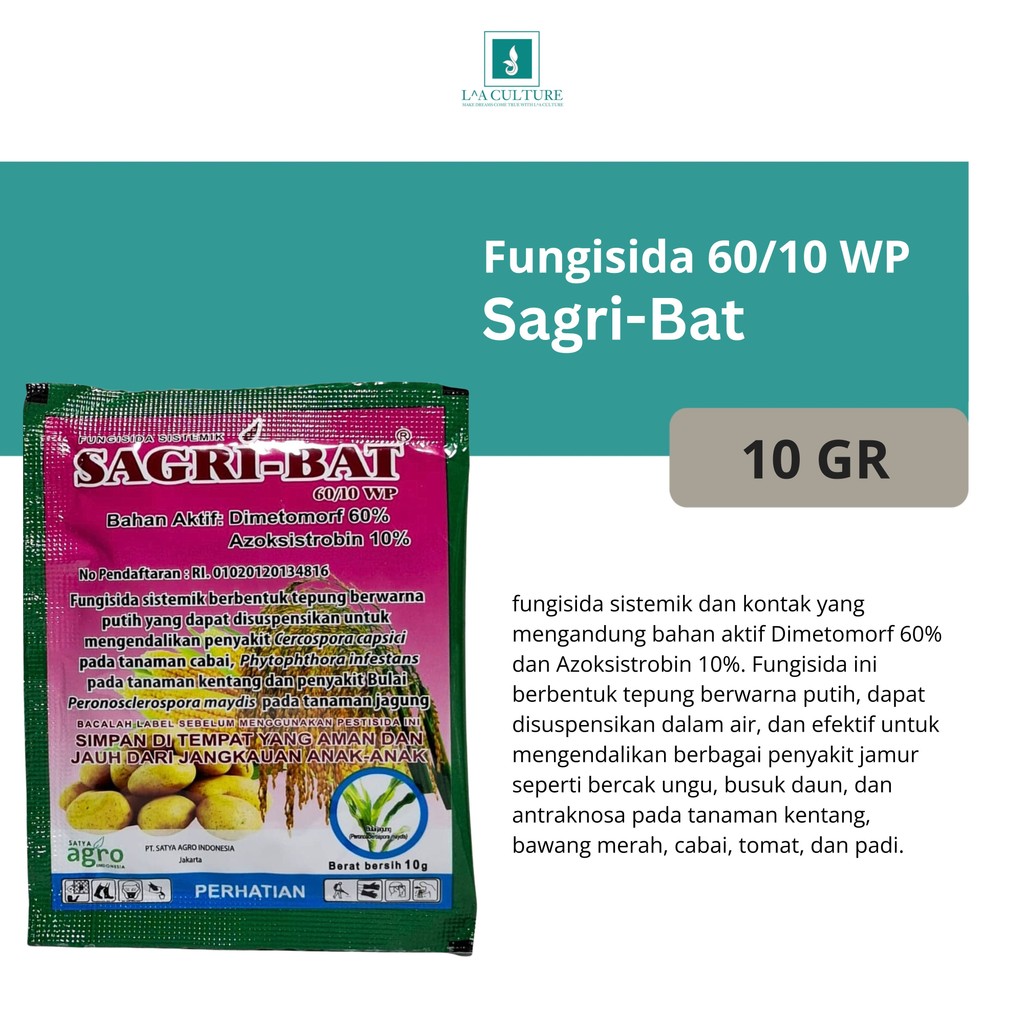 Fungisida Sistemik Sagri Bat 10 Gram Pengendali Hama Tanaman
