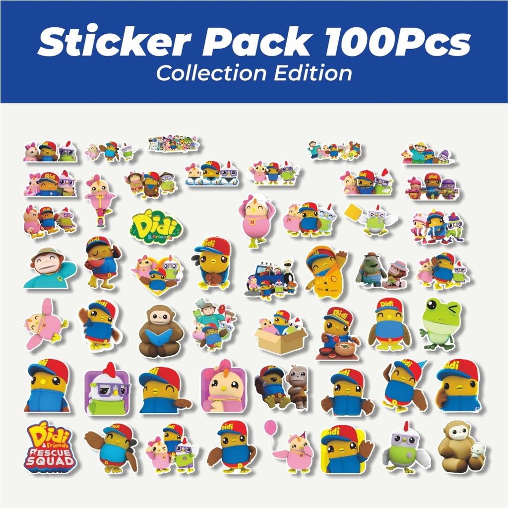 

Hot Stiker Didi & Friends Cartoon Lucu Anti Air Stikers Berperekat Waterproof Sticker Decal Buat Motor Helm Buku Journal Koper Casing HP Laptop Botol Minum