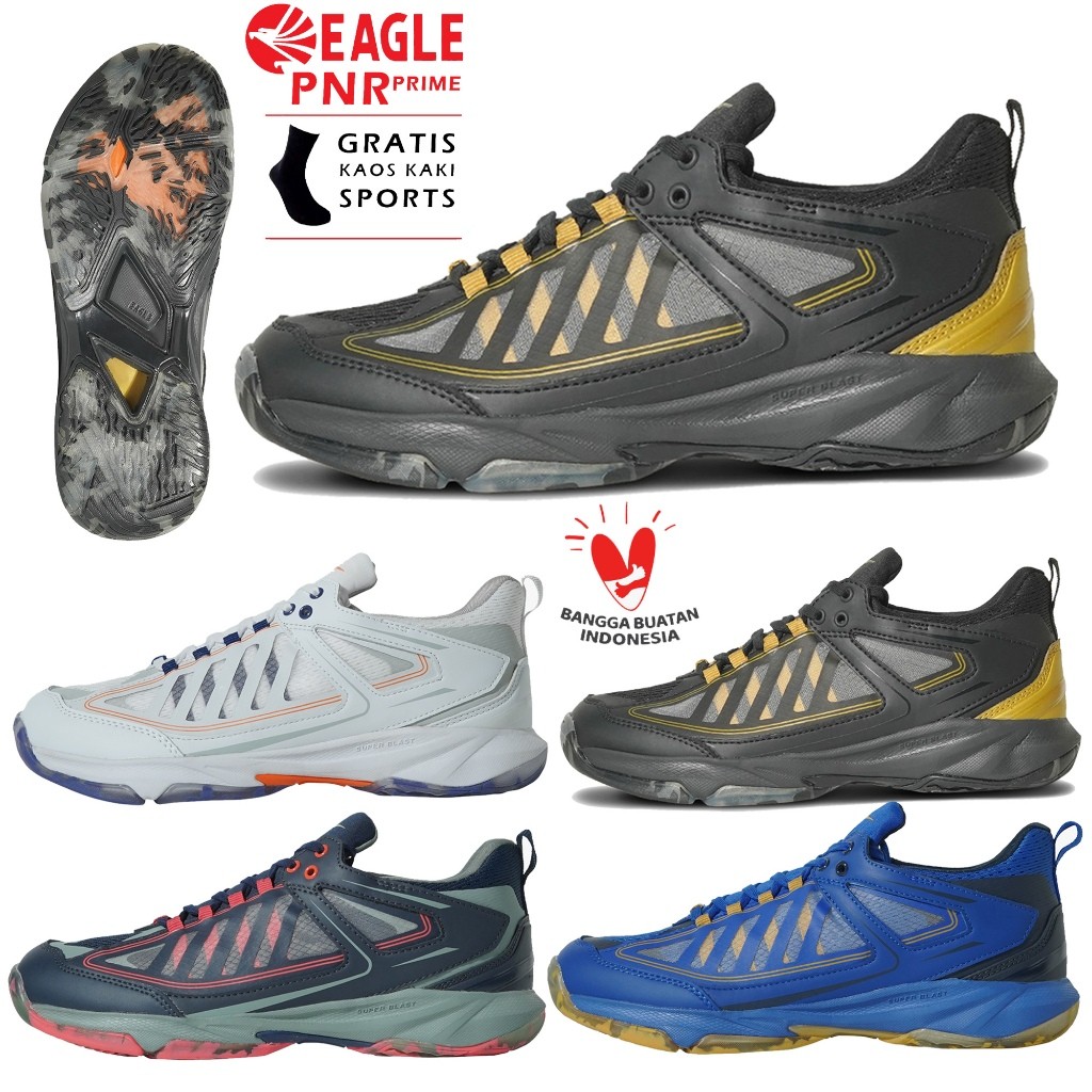 Sepatu Badminton Eagle PNR Prime dan Superblast Original Sepatu Bulu Tangkis Eagle PNR Ori
