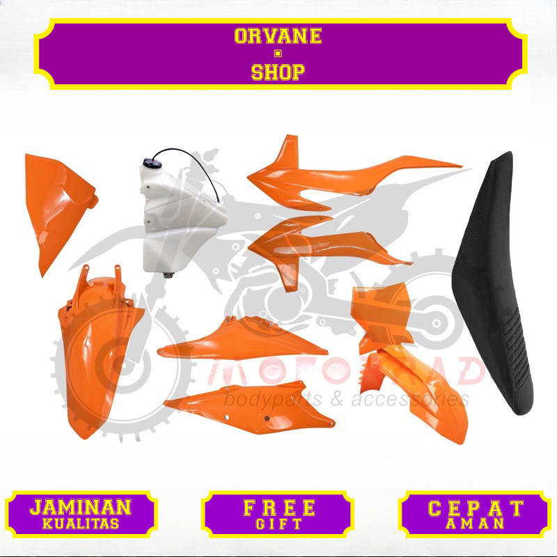 BODY FULL SET KTM 250 2023 TANGKI ENDURO KOMPLIT RANGKA CUSTOM NINJA ROLLING CHASIS