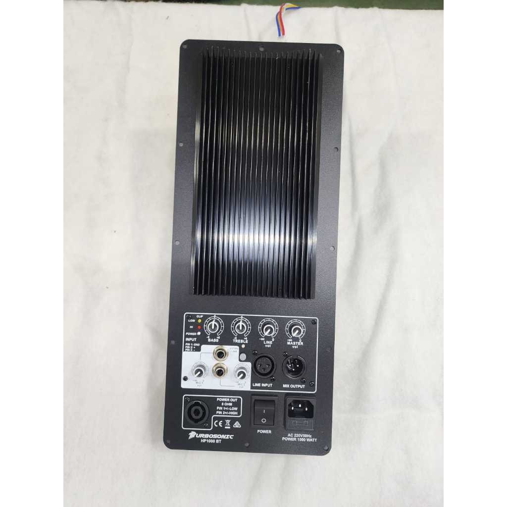 GemaAudio Shop Turbosonic Mesin Kit Power Amplifier Aktif Model Huper 1000 Watt HP1000 / HP 1000