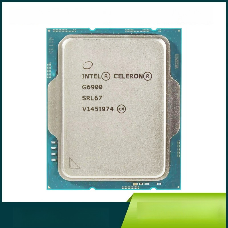 Used Intel Celeron G6900 3.4GHz Dual-Core 4 threads CPU Processor L3=4M 46W LGA 1700