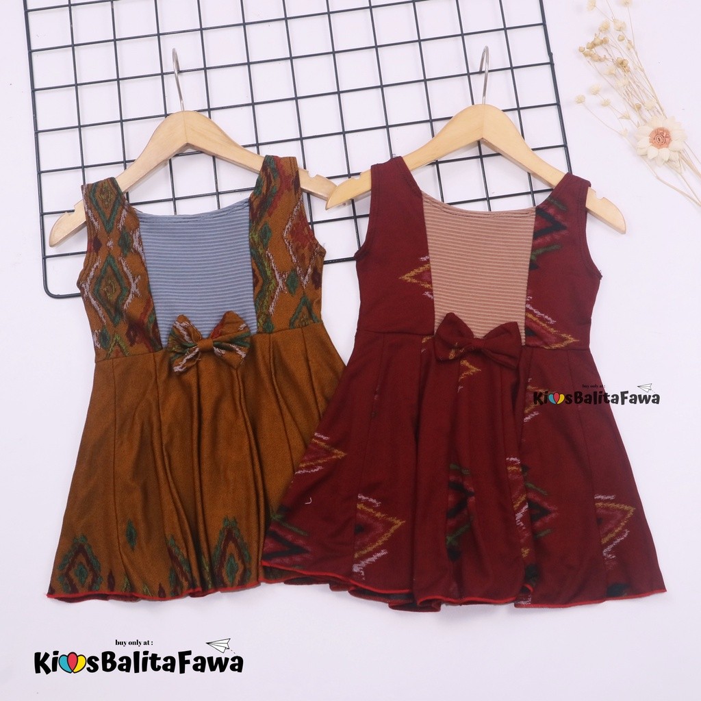 (Pilih Motif) Dress Clairine Bayi - 7 Tahun / Atasan Dres Anak Perempuan Bayi Yukensi Baju Fashion P