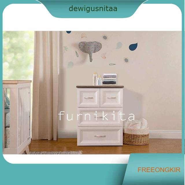 LEMARI LACI PLASTIK OLYMPLAST SUSUN 3 CLASSIC