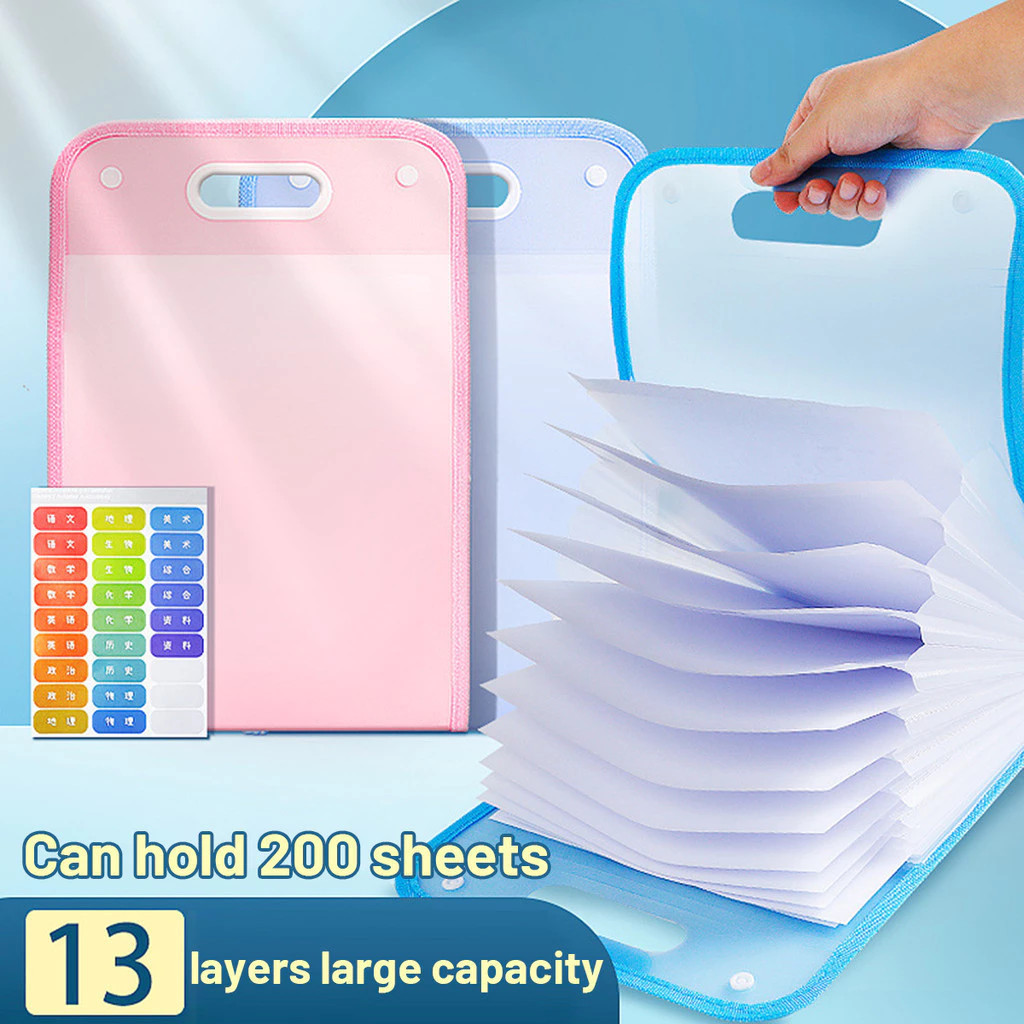 Dokumen Sekat File Holder Tas Map File Akordeon Clear Organizer File Folder Tas