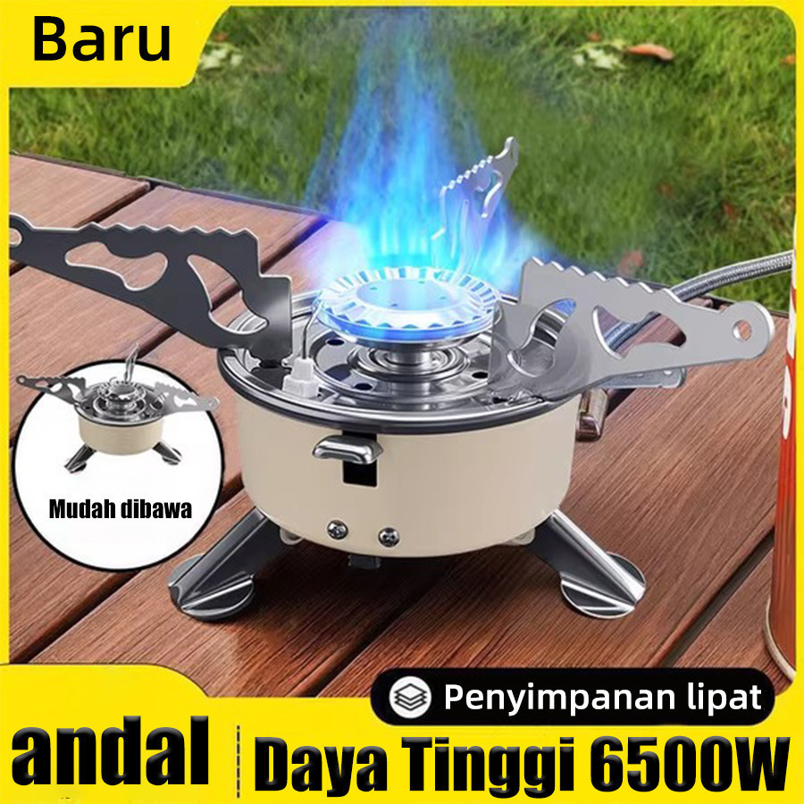 Kompor Portable Camping  - Kompor Gas Mini Praktis untuk Outdoor / Dilengkapi dengan selang