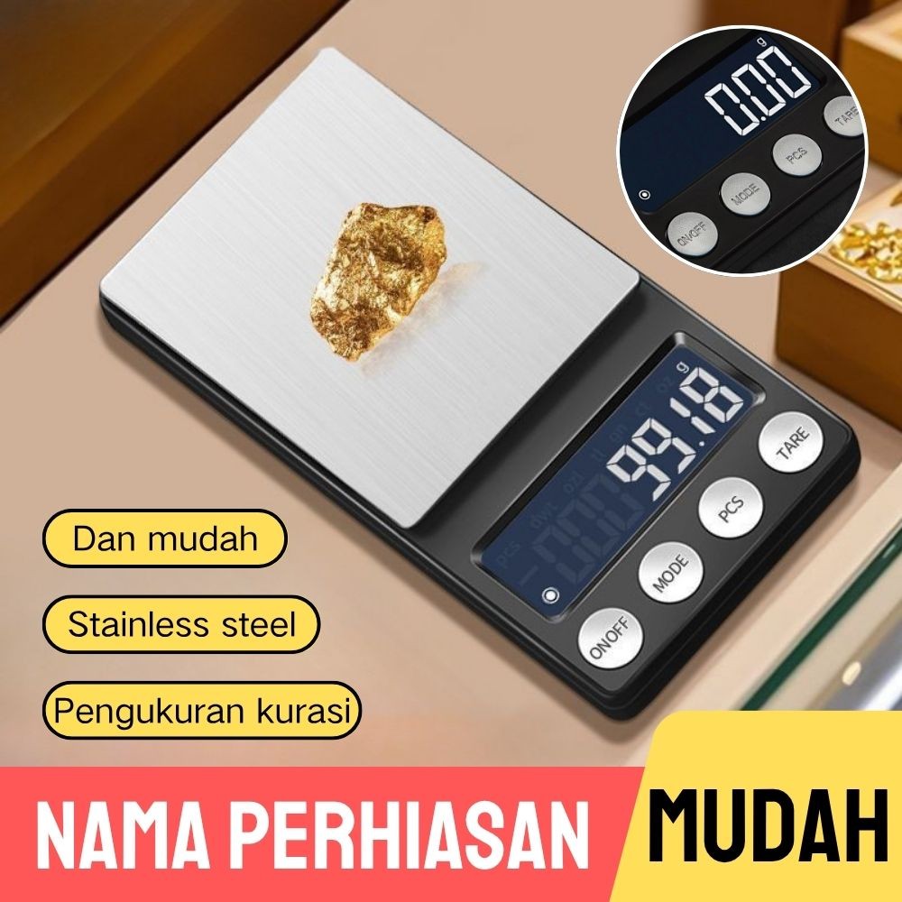 gram mini timbangan kecil portabel kecil saku baru elektronik hitung Timbangan perhiasan