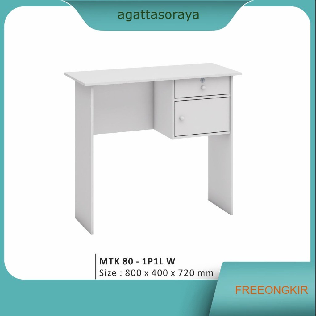 Meja Laptop Meja Tulis Meja Belajar Kerja Kecil Warna Putih