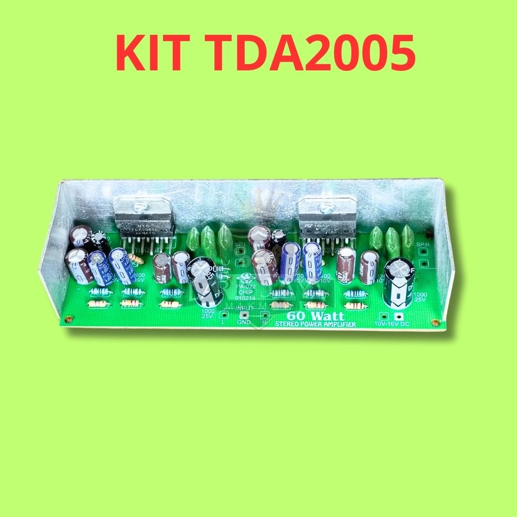 KIT POWER AMPLI TDA 2005 STEREO TDA2005 PLUS HEATSINK