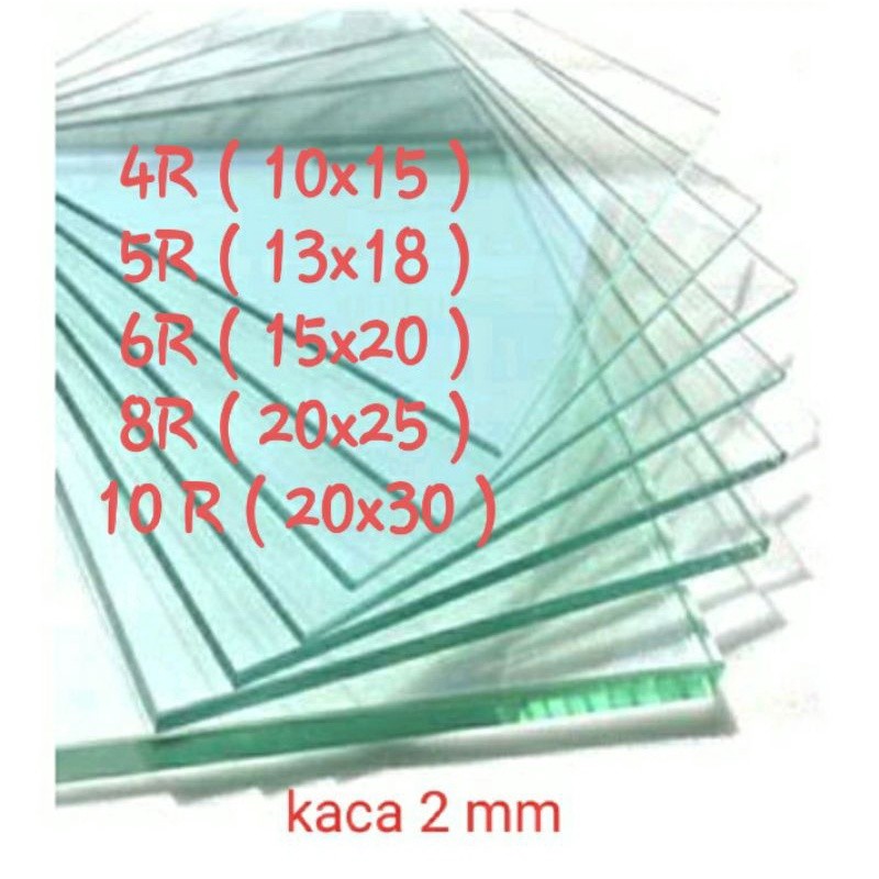 Kaca bening 2 mm ( minimal beli 5 pcs )