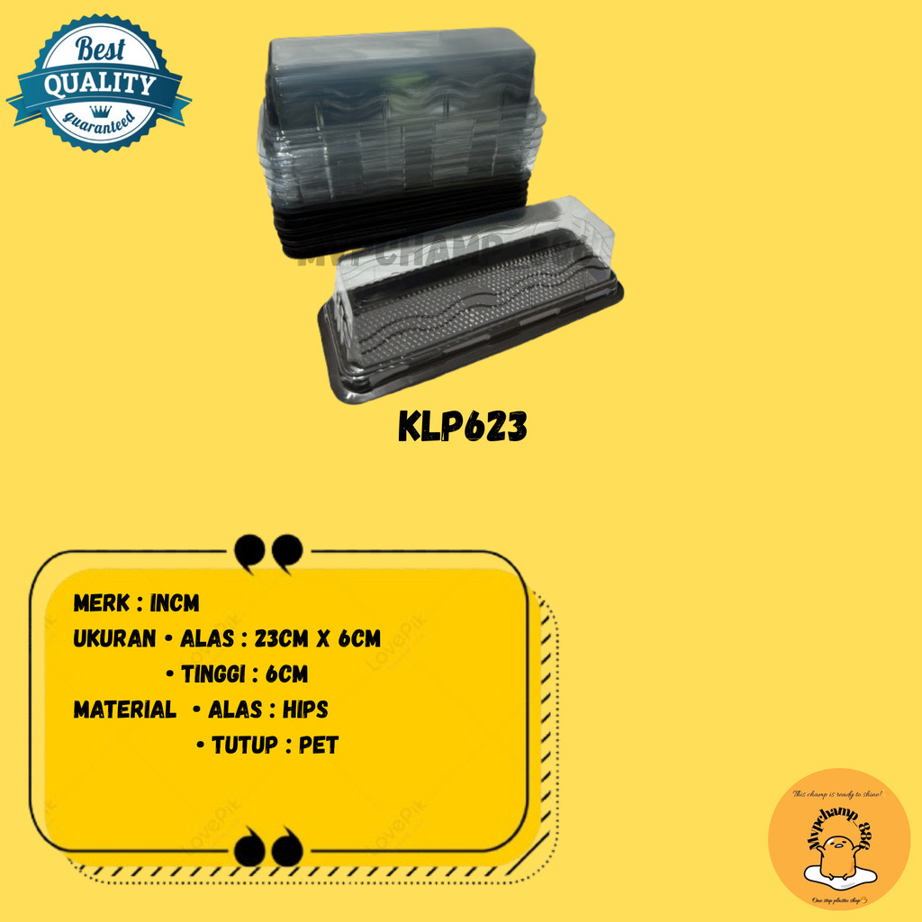 [20 PCS] mika tray bolu gulung kue lapis panjang / mika tray kue lapis / tempat kue lapis kotak / ro