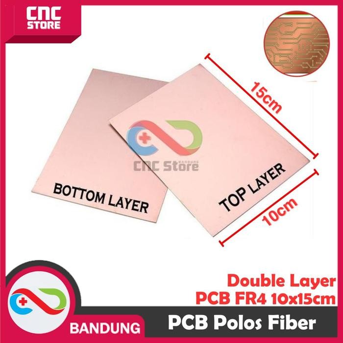 PCB Polos FR4 Fiber Single Double Layer | PCB Kosong HQ Ukuran 10x15cm & 15x20cm untuk Proyek DIY El