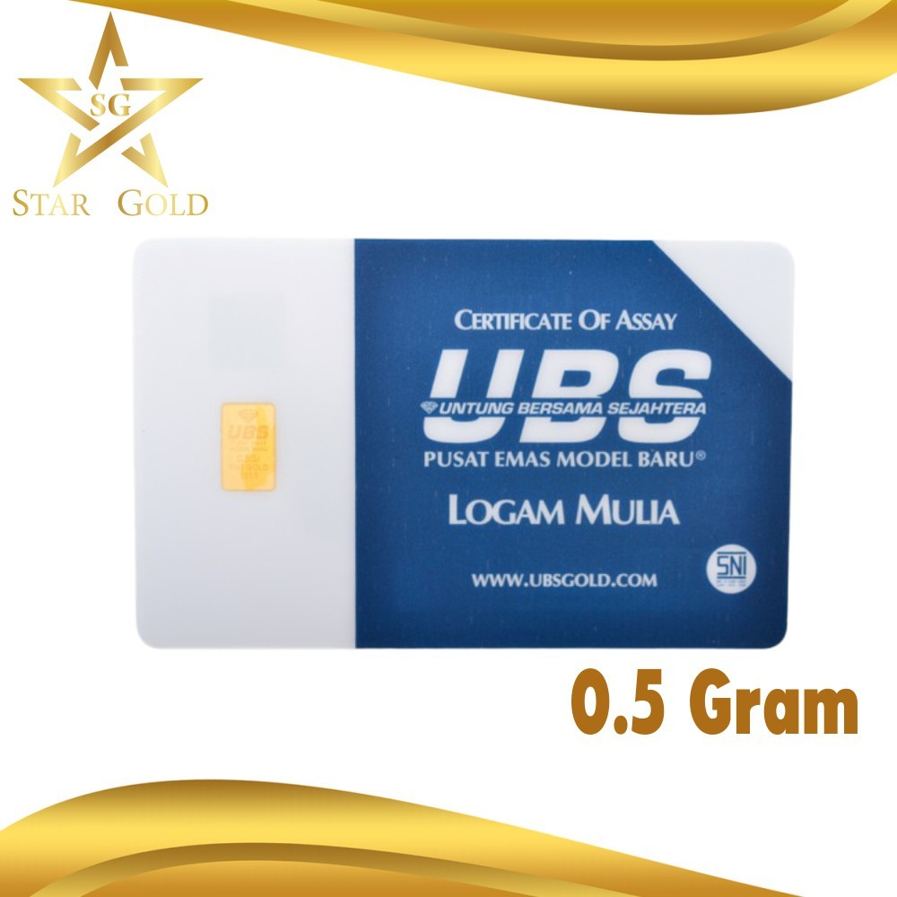 Star Gold Logam Mulia Ubs ( Lm ) 0,5Gram