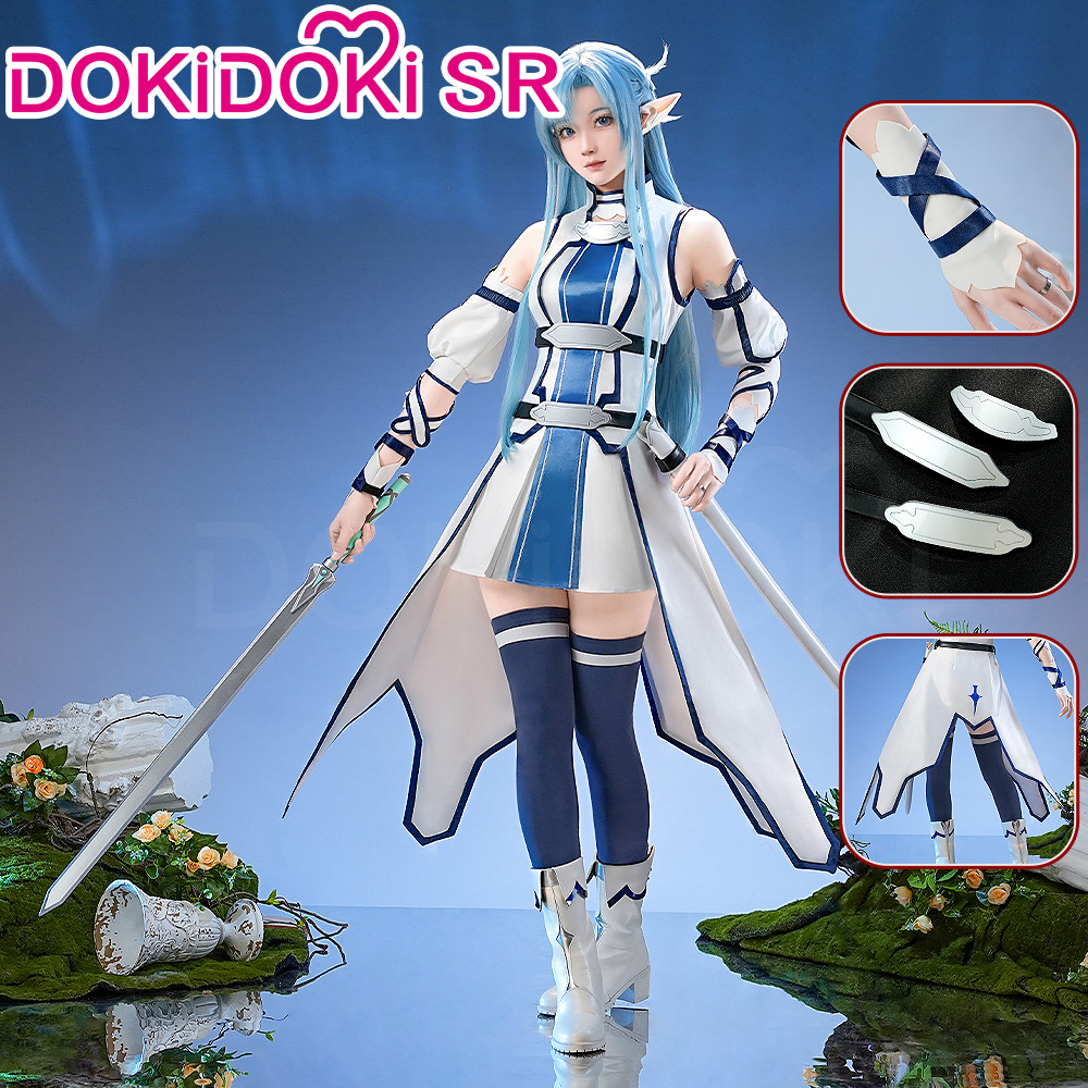  Yuuki Asuna Cosplay Costume Anime Sword Art Online DokiDoki-SR Female Costume Water Elf Asuna Cospl