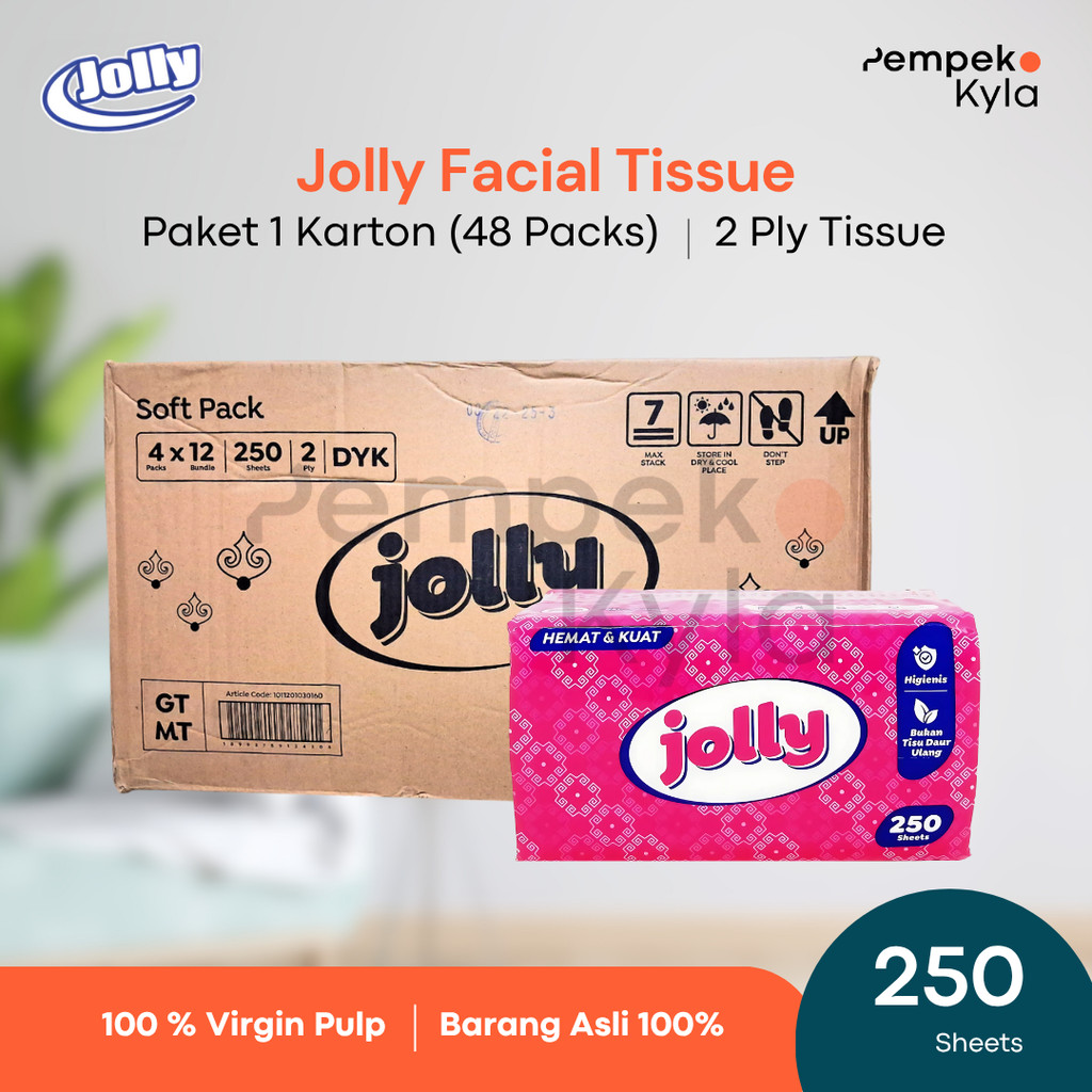 Jolly  Facial 250 sheets 2 ply 1 DUS