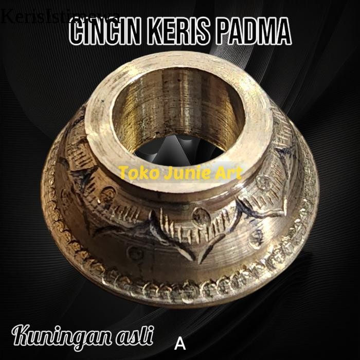 Mendak Keris Cincin Keris Kuningan Asli model Bubutan Handmade - C KIS15