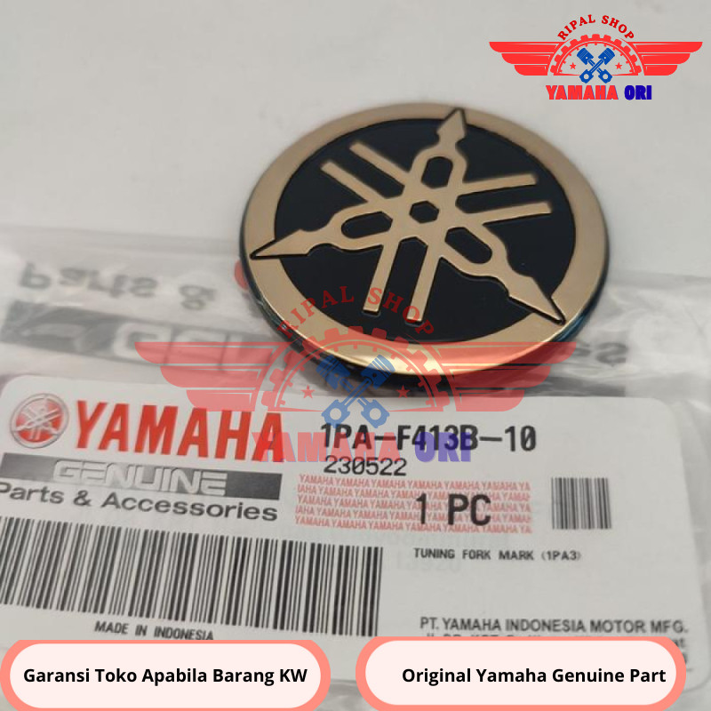 EMBLEM LOGO YAMAHA XMAX X-MAX GOLD 1PA-F413B-10 ASLI YAMAHA