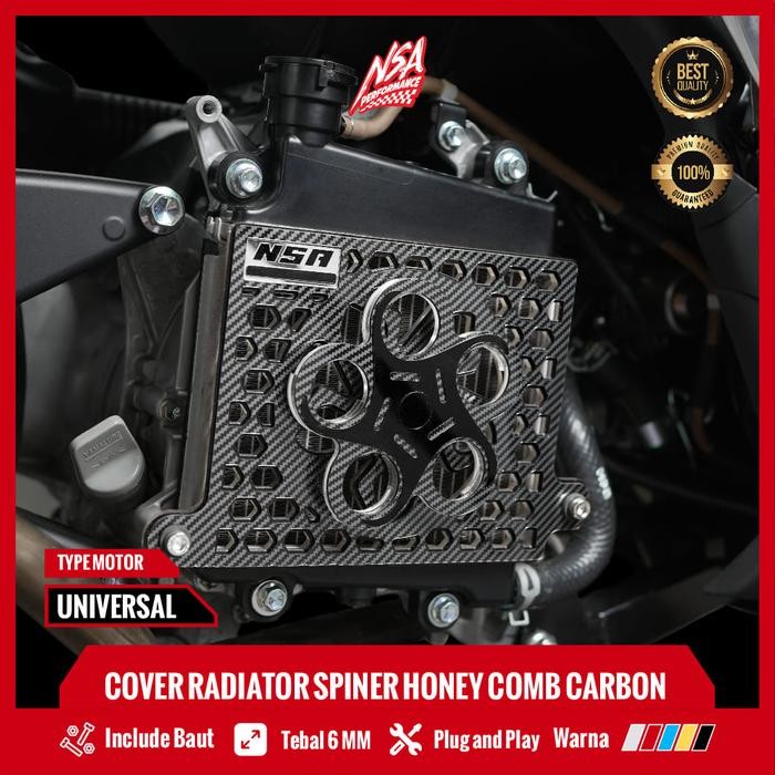 COVER RADIATOR CARBON VARIO 125-150, PCX 150, ADV 150 HONEYCOMB SPINER CARBON SERIES Akrilik Aksesor