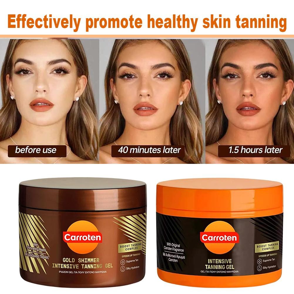 Intensive Tanning Gel Natural Dark Tanning Gel Accelerated Tanning, Tanning Cream Is Suitable For Al